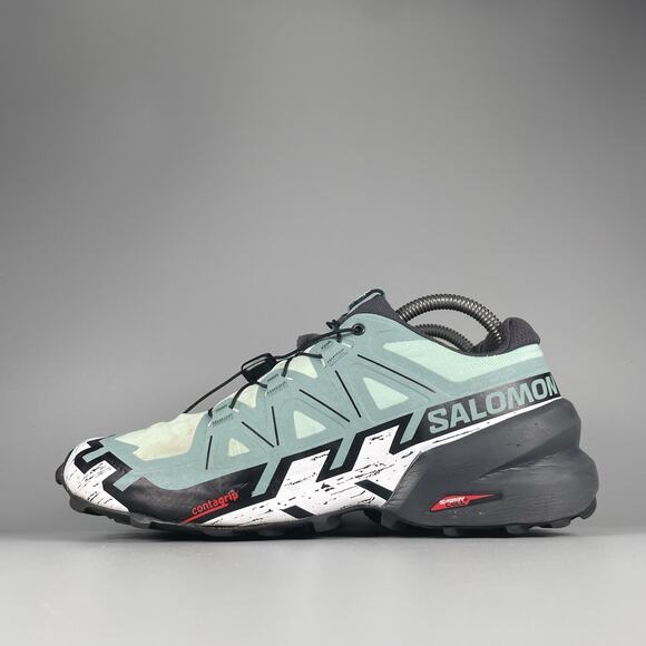 Salomon Speedcross 6 GTX Women’s 7.5 Blue Trail Running Sneakers Hiking Shoe GUC - Picture 1 of 9